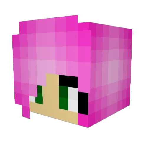 MyLittlePony01 Minecraft avatar head, 3D render