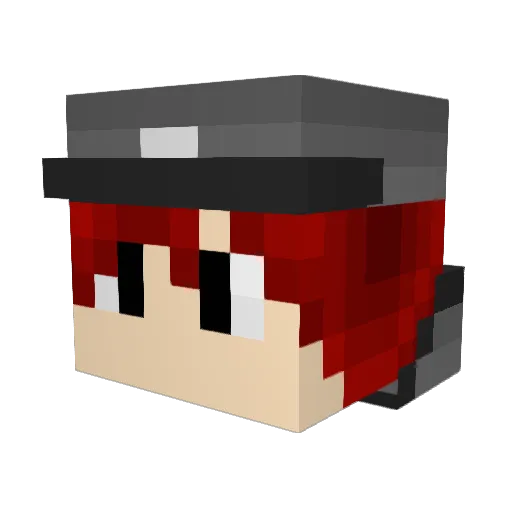 MyMarcus Minecraft avatar head, 3D render