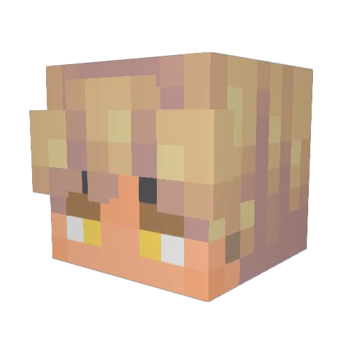 MyMateo Minecraft avatar head, 3D render