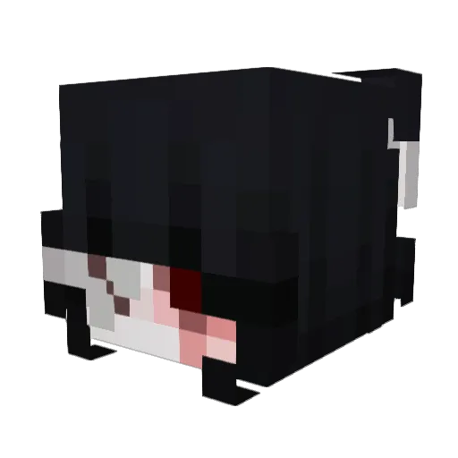 MyMiyato Minecraft avatar head, 3D render