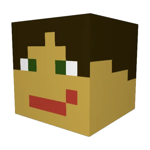 MyNameHector Minecraft avatar head, 3D render