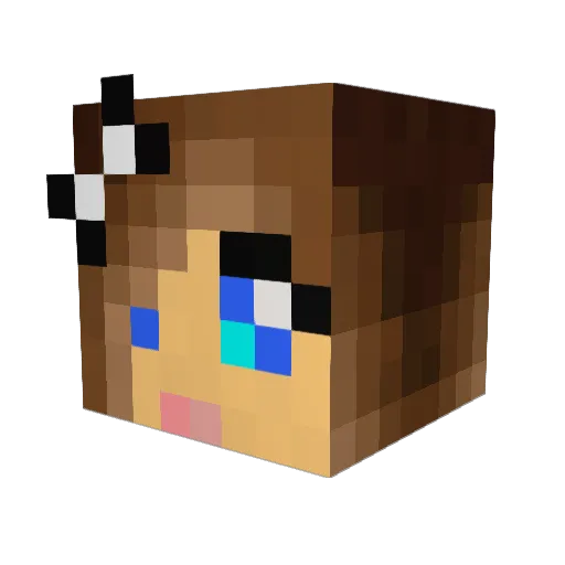 MyNameIsKayley Minecraft avatar head, 3D render