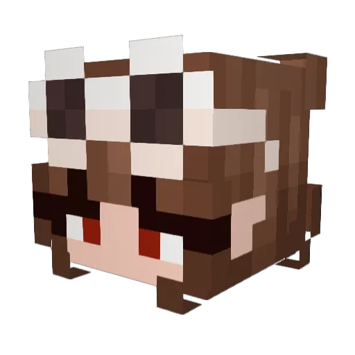 MyNameIsKitKat Minecraft avatar head, 3D render