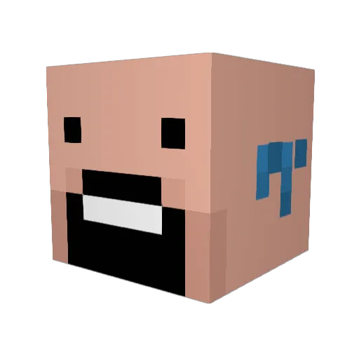 MyNameIsMenkato Minecraft avatar head, 3D render