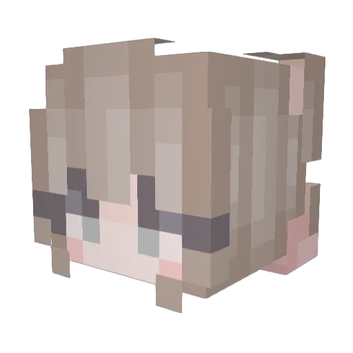 MyNameIsNeira Minecraft avatar head, 3D render