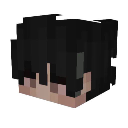 MyNameIsNmNm Minecraft avatar head, 3D render