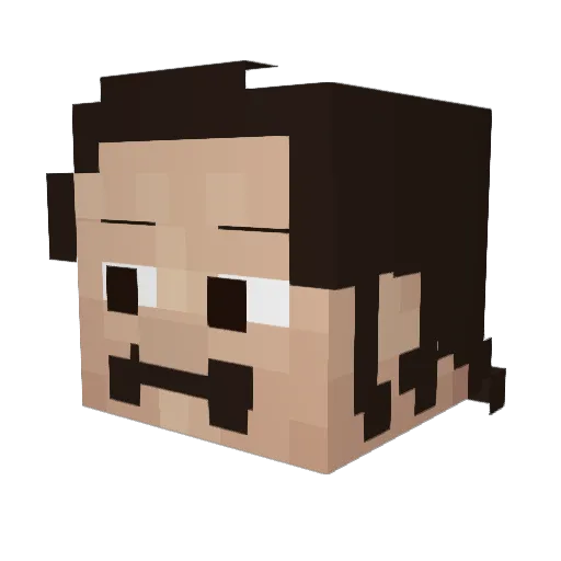 MyNameIsNotEarl Minecraft avatar head, 3D render