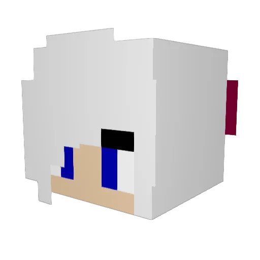 MyNameIsTessa Minecraft avatar head, 3D render
