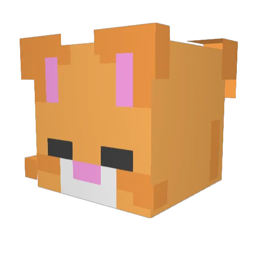 MyNameItsEl Minecraft avatar head, 3D render