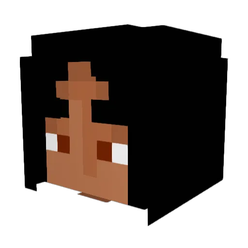MyNameKashi Minecraft avatar head, 3D render