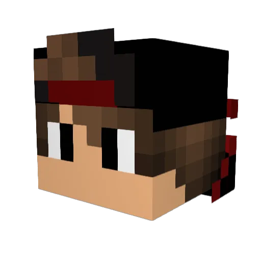 MyNameisVecToR Minecraft avatar head, 3D render