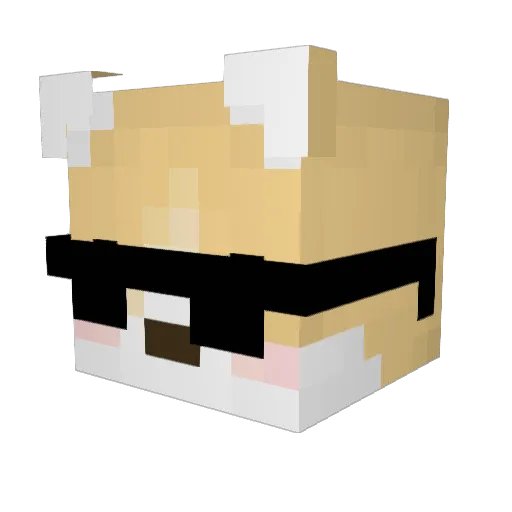 MyNamesJeff7 Minecraft avatar head, 3D render