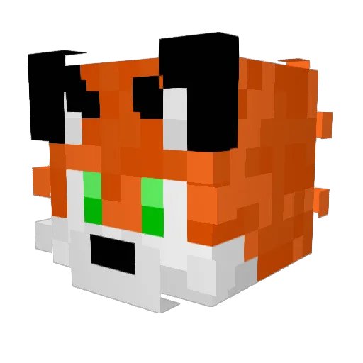 MyNamesN Minecraft avatar head, 3D render