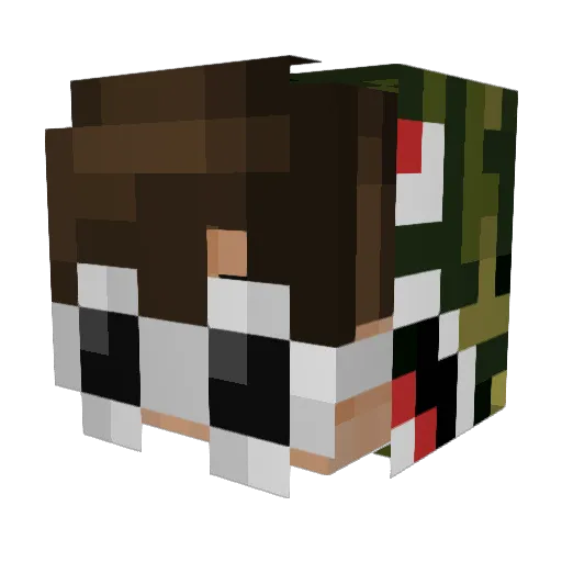 MyNick Minecraft avatar head, 3D render