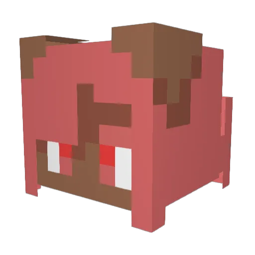 MyNubby Minecraft avatar head, 3D render