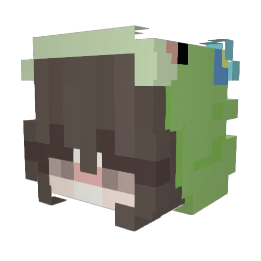 MyOnlyFlex Minecraft avatar head, 3D render