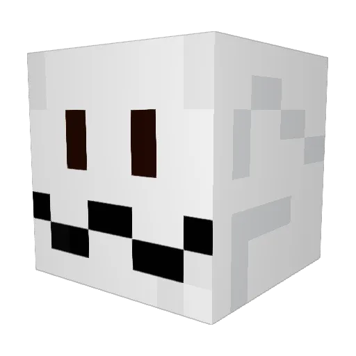 MyPillow Minecraft avatar head, 3D render