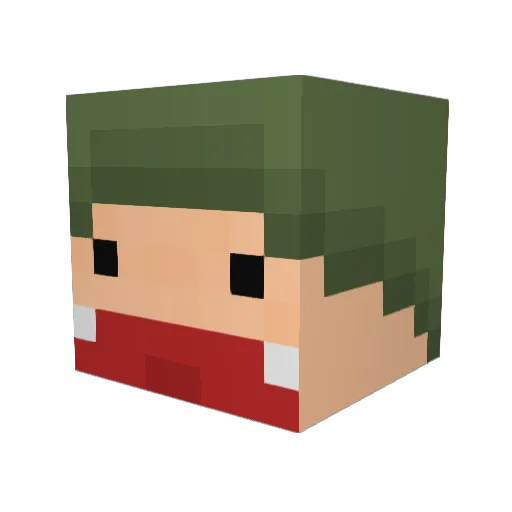MyPlaygroundAT Minecraft avatar head, 3D render