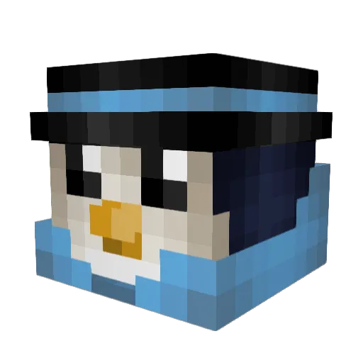 MyPotatoChipDied Minecraft avatar head, 3D render