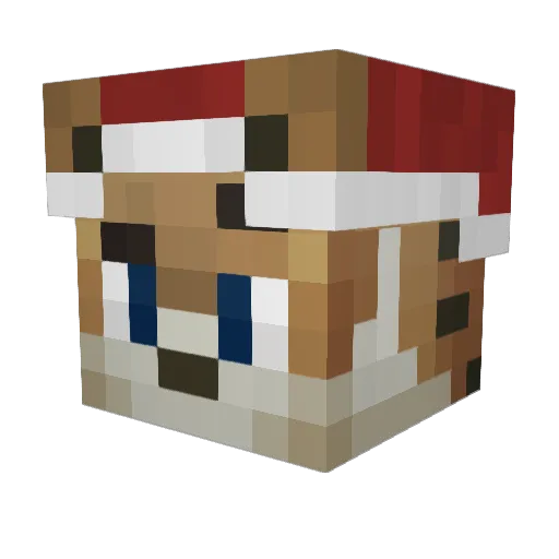 MyRePyRo Minecraft avatar head, 3D render