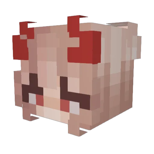 MySavouryToes Minecraft avatar head, 3D render