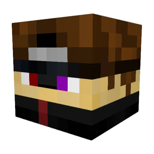 MyShart Minecraft avatar head, 3D render