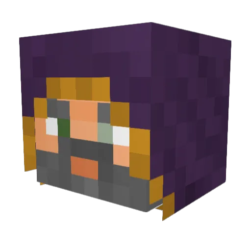 MyShoob Minecraft avatar head, 3D render