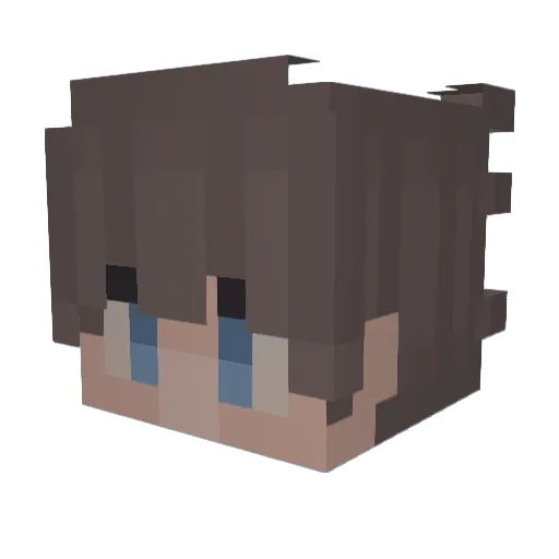 MyShyst Minecraft avatar head, 3D render