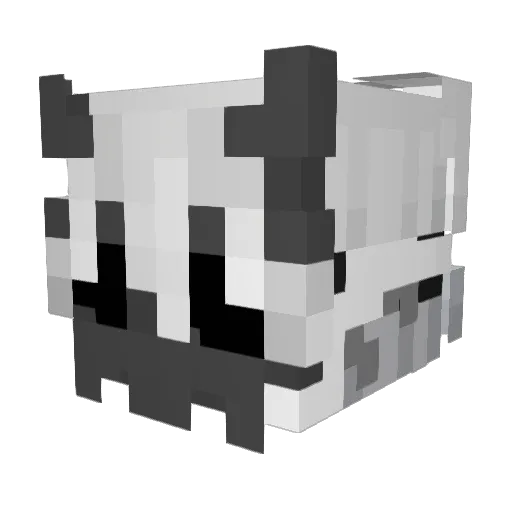 MySins Minecraft avatar head, 3D render