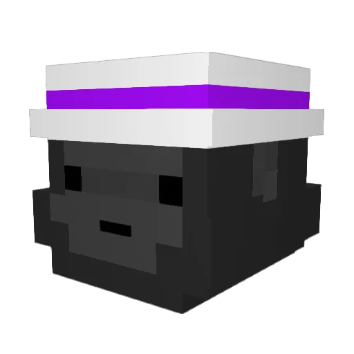 MySmiley Minecraft avatar head, 3D render