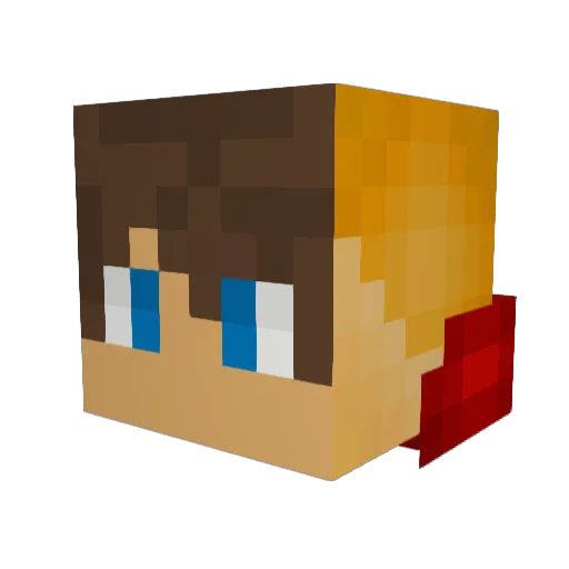 MySorrows Minecraft avatar head, 3D render