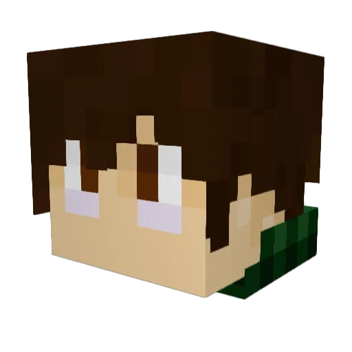 MyStupid Minecraft avatar head, 3D render