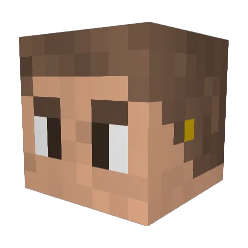 MyTh1cgamer Minecraft avatar head, 3D render