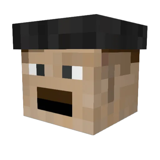 MyUsedCondom Minecraft avatar head, 3D render