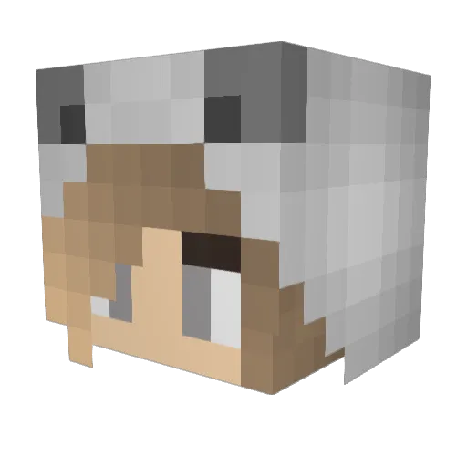 MyVeryMerryLife Minecraft avatar head, 3D render