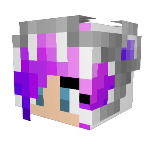 MyWildFriends Minecraft avatar head, 3D render