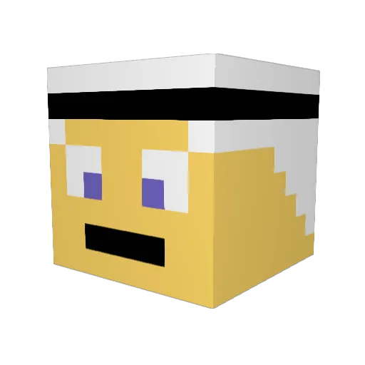 My_Craft01 Minecraft avatar head, 3D render