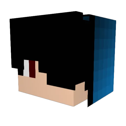 My_Fluk Minecraft avatar head, 3D render