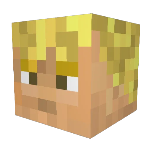 My_Kei Minecraft avatar head, 3D render
