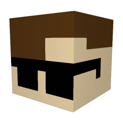 My_NameAJeff Minecraft avatar head, 3D render