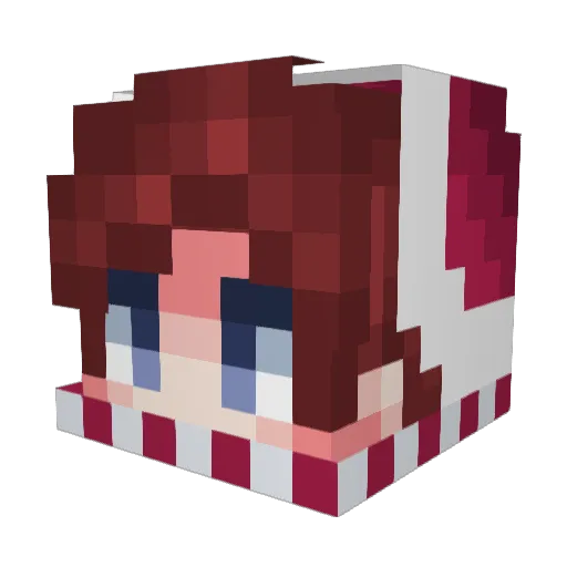My_Name_KreiFi Minecraft avatar head, 3D render