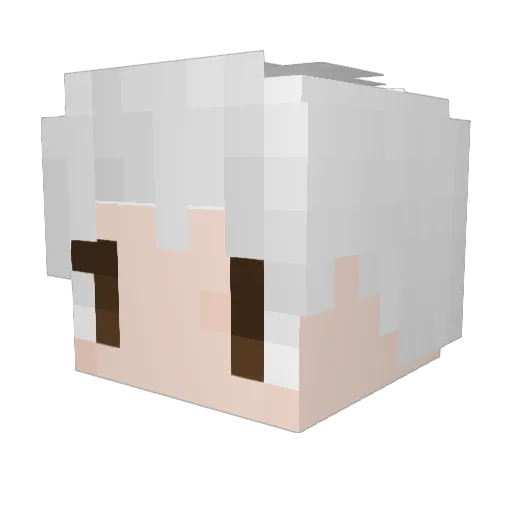 My_Why Minecraft avatar head, 3D render