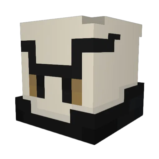My_Witness Minecraft avatar head, 3D render