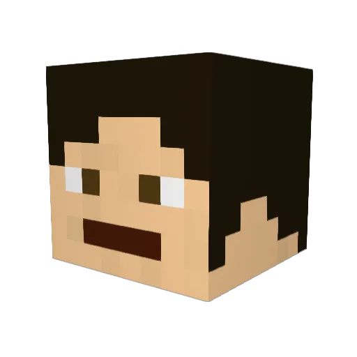 My_name_is_Rike Minecraft avatar head, 3D render