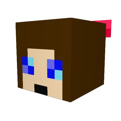 MyaD516 Minecraft avatar head, 3D render