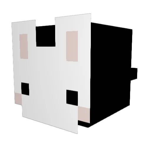 MyaMooka Minecraft avatar head, 3D render