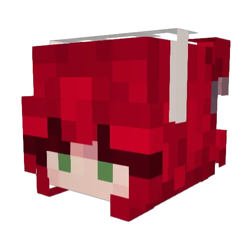 Myaa87 Minecraft avatar head, 3D render