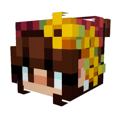 Myadietrich Minecraft avatar head, 3D render