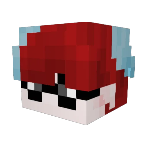 MyahMary Minecraft avatar head, 3D render
