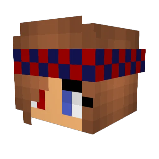 Myaj1234 Minecraft avatar head, 3D render